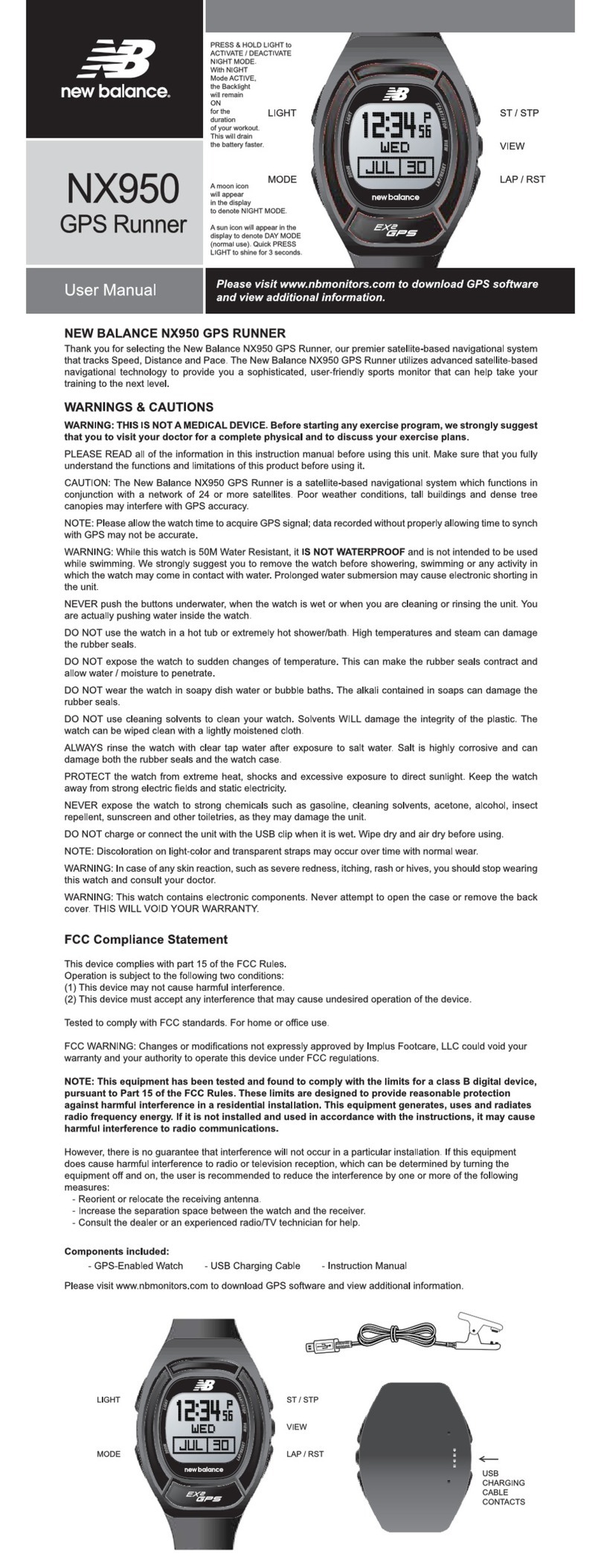 NB NX950 user manual