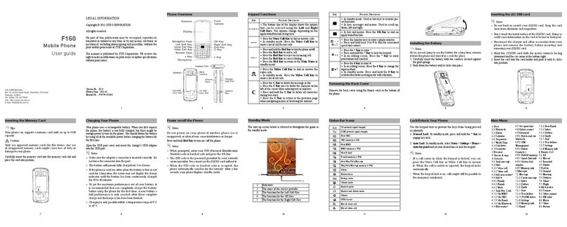 Zte F160 User manual