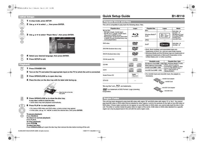 FUNAI B1-M110 User manual