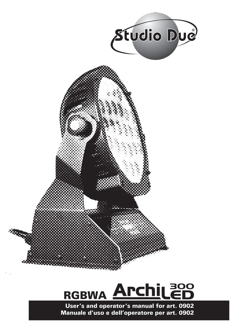 STUDIODUE RGBWA ArchiLed 300 User's and operator's manual