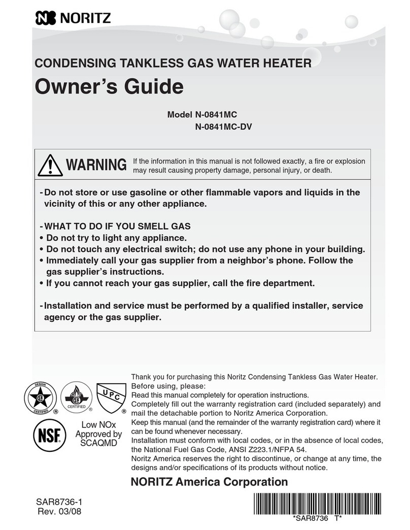 Noritz N-0841MC owner's guide Noritz N-0841MC owner's guide