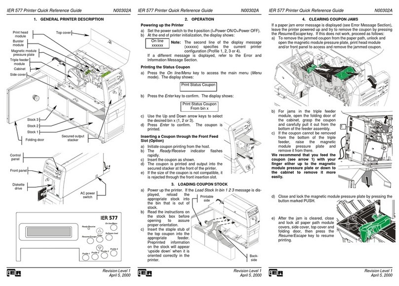 Ier 577 User manual