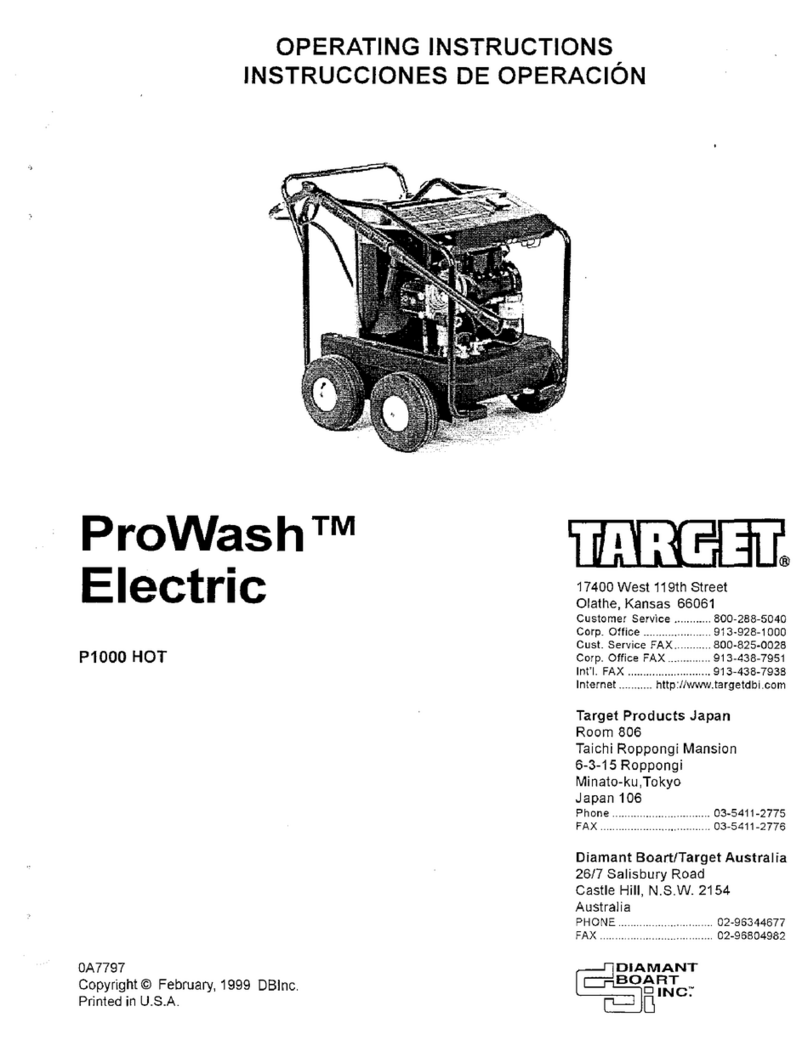 Target ProWash P1000 HOT operating instructions