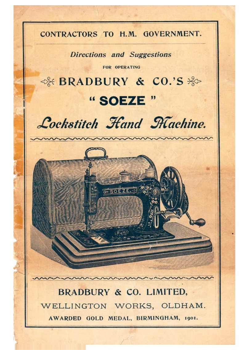 Bradbury & Co Soeze Directions and suggestions for operating