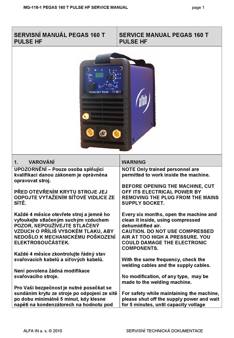Alfa Network PEGAS 160 T PULSE HF User manual