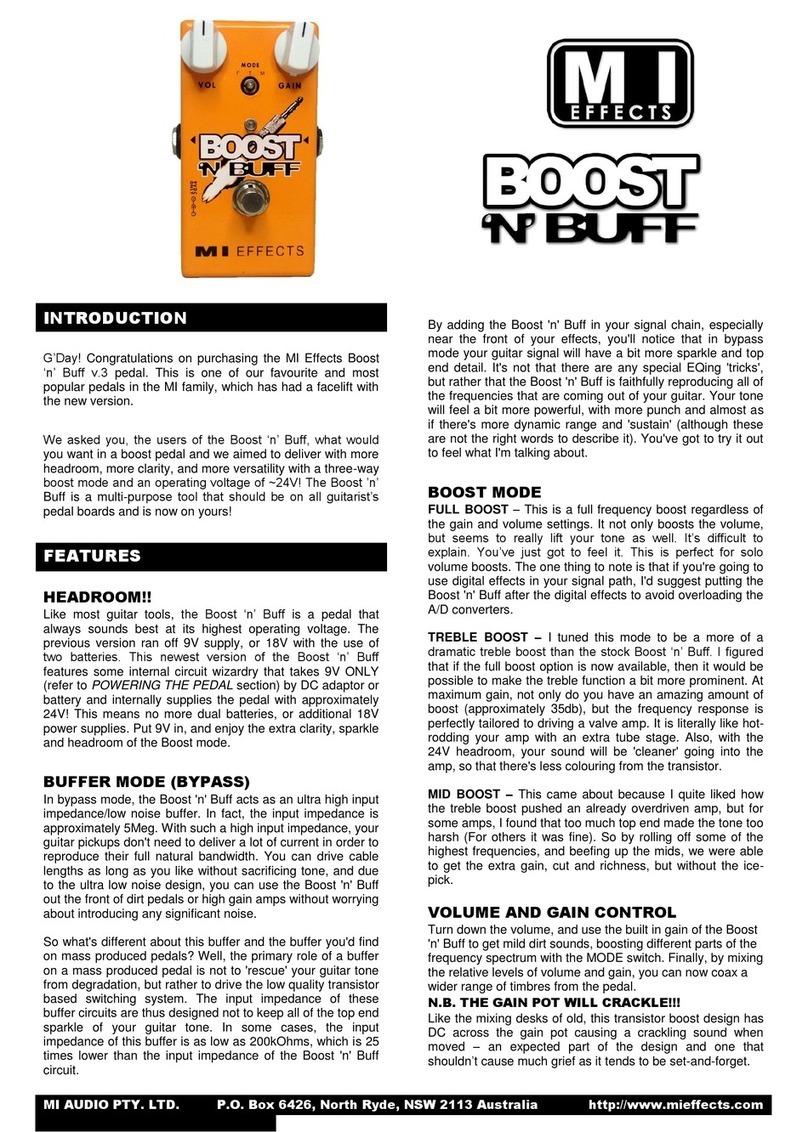 MI Effects Boost 'N' Buff Quick manual