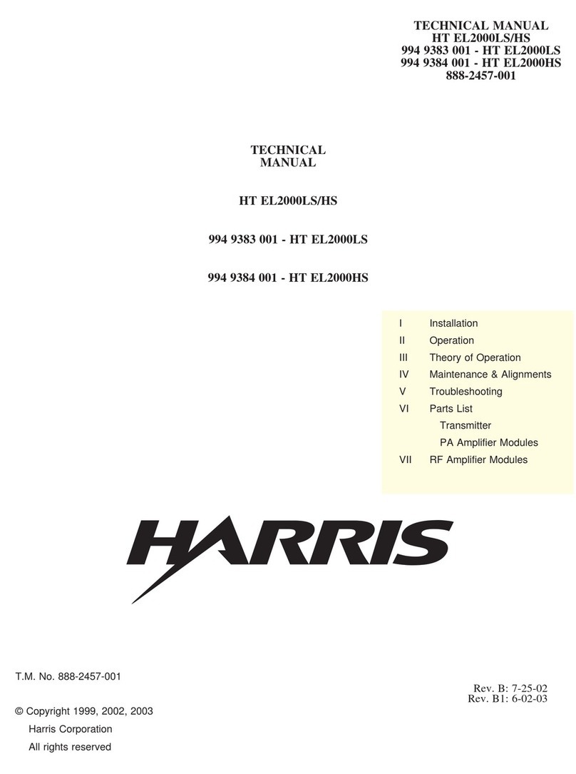 Harris Platinum HT EL 2000LS User manual