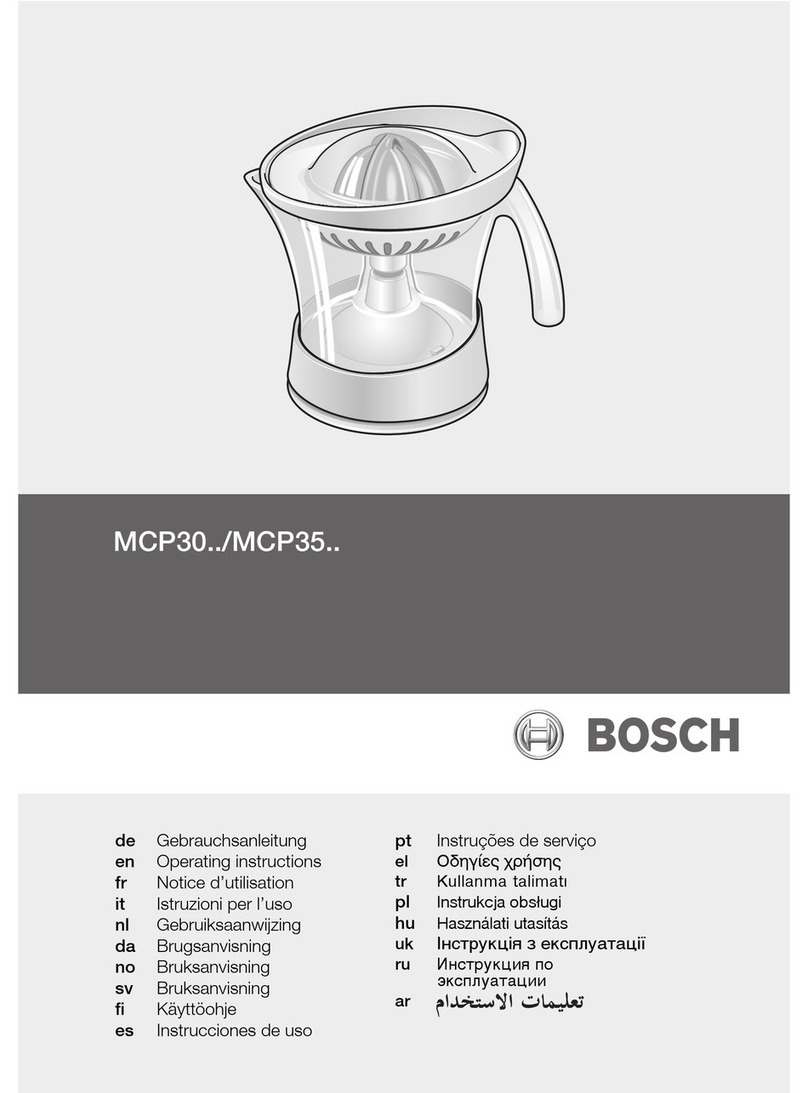 Bosch MCP30 series operating instructions