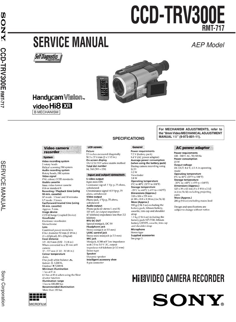 Sony Handycam Vision CCD-TRV300E User manual