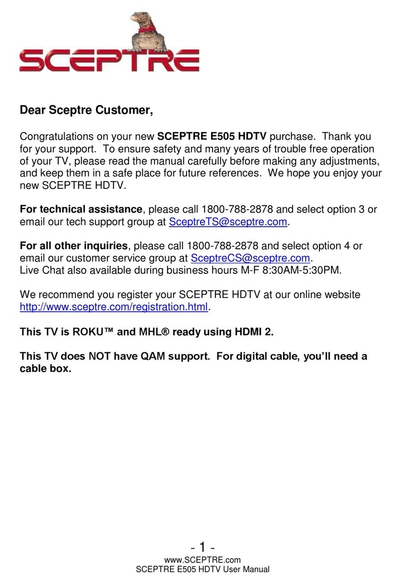 Sceptre E505 User manual