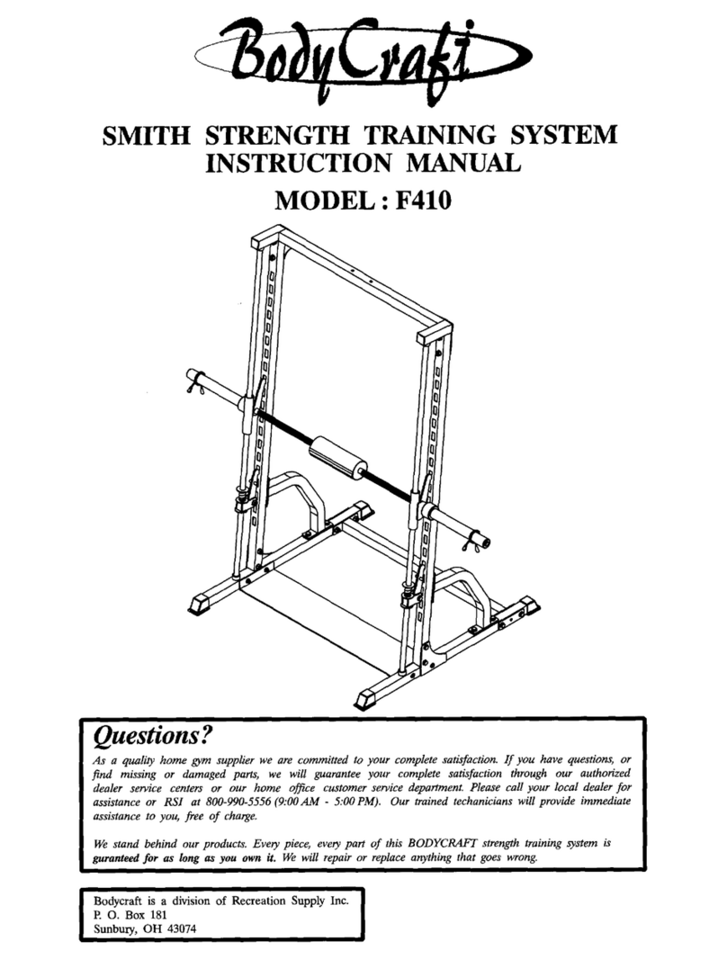 Body Craft F410 User manual