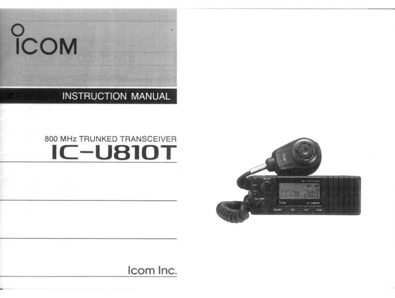 Icom IC-U810T instruction manual