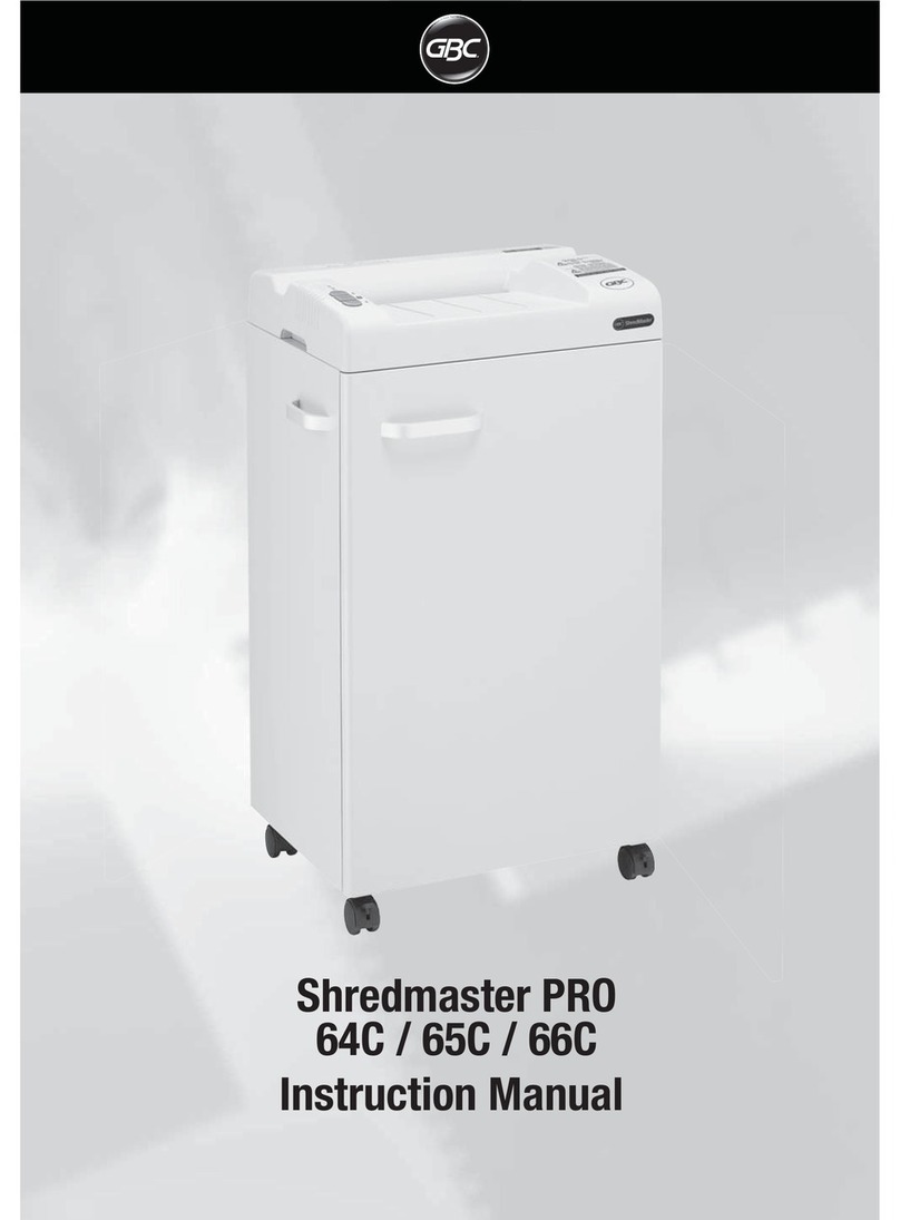 GBC Shredmaster PRO 64C instruction manual