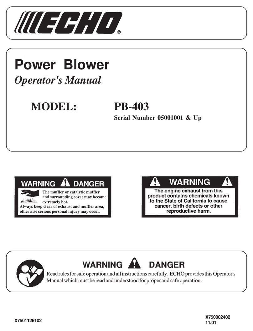 Echo PB-403 User manual