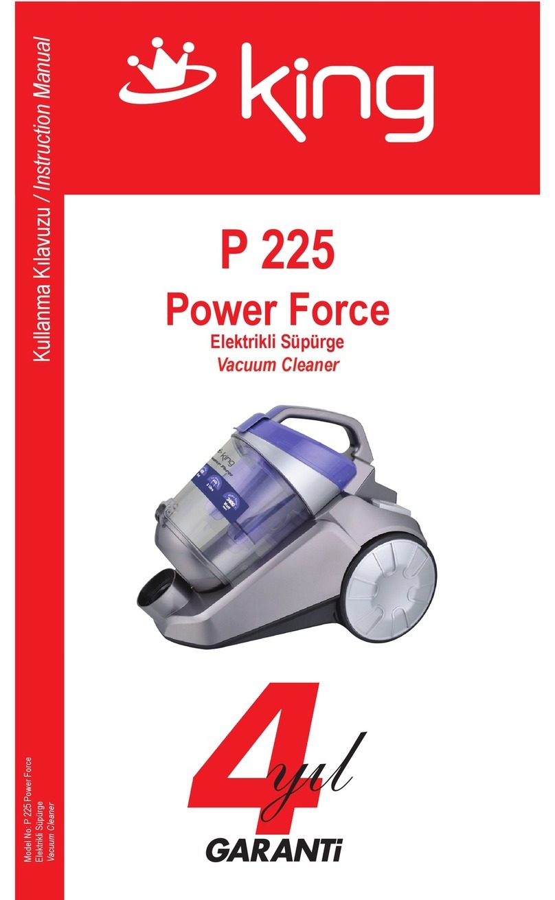 KING P 225 Power Force instruction manual