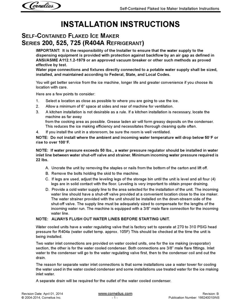 Cornelius Series 200 User manual