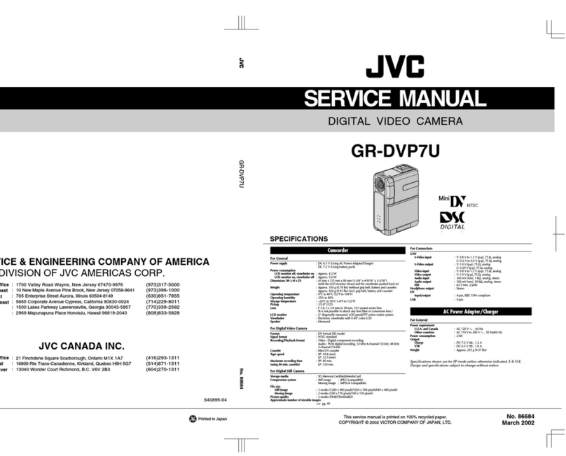 JVC GR-DVP7U Service manual
