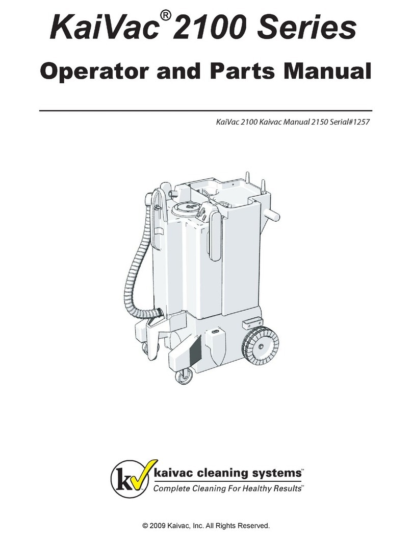 Kaivac 2100 Series Product manual