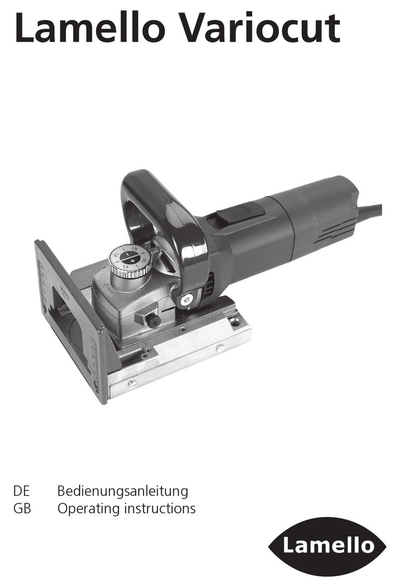 Lamello Variocut operating instructions