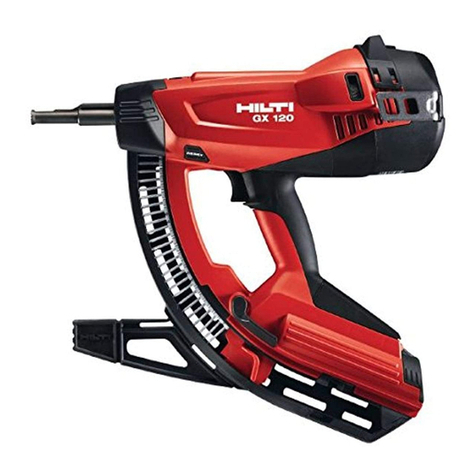 Hilti GX 120 operating instructions