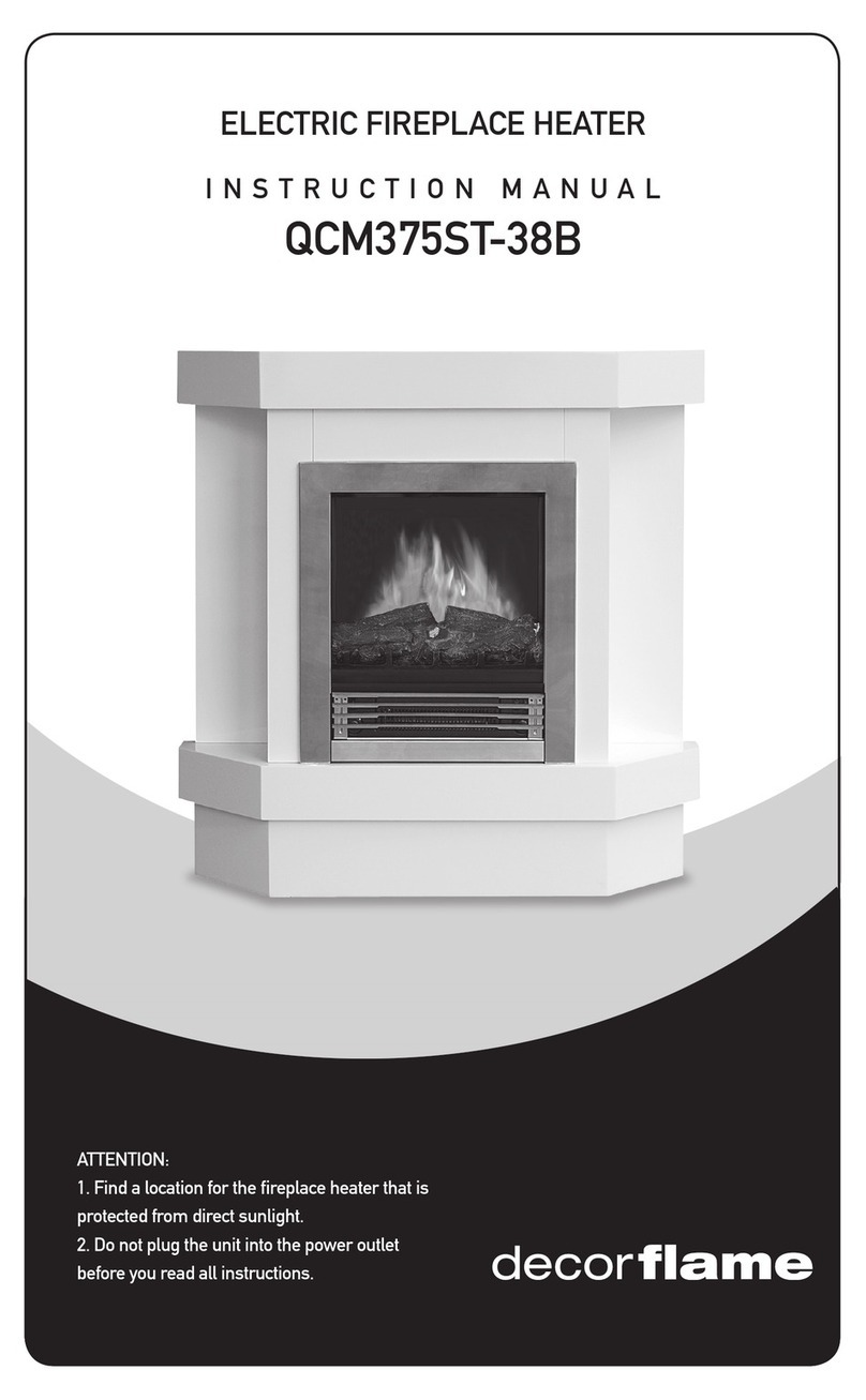 decorflame QCM375ST-38B User manual