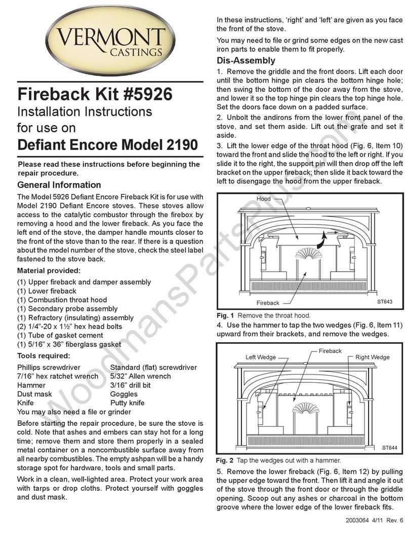 Vermont Castings 2190 installation instructions Vermont Castings 2190 installation instructions