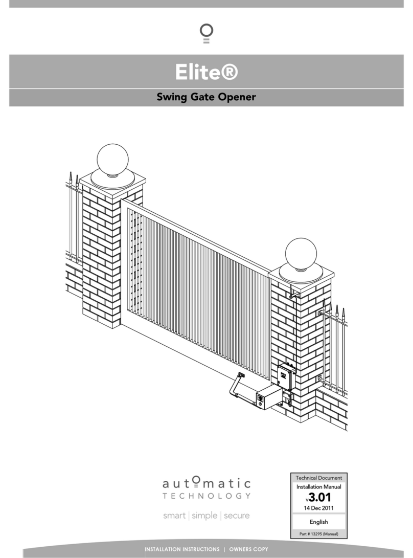 Automatic Technology Elite User manual