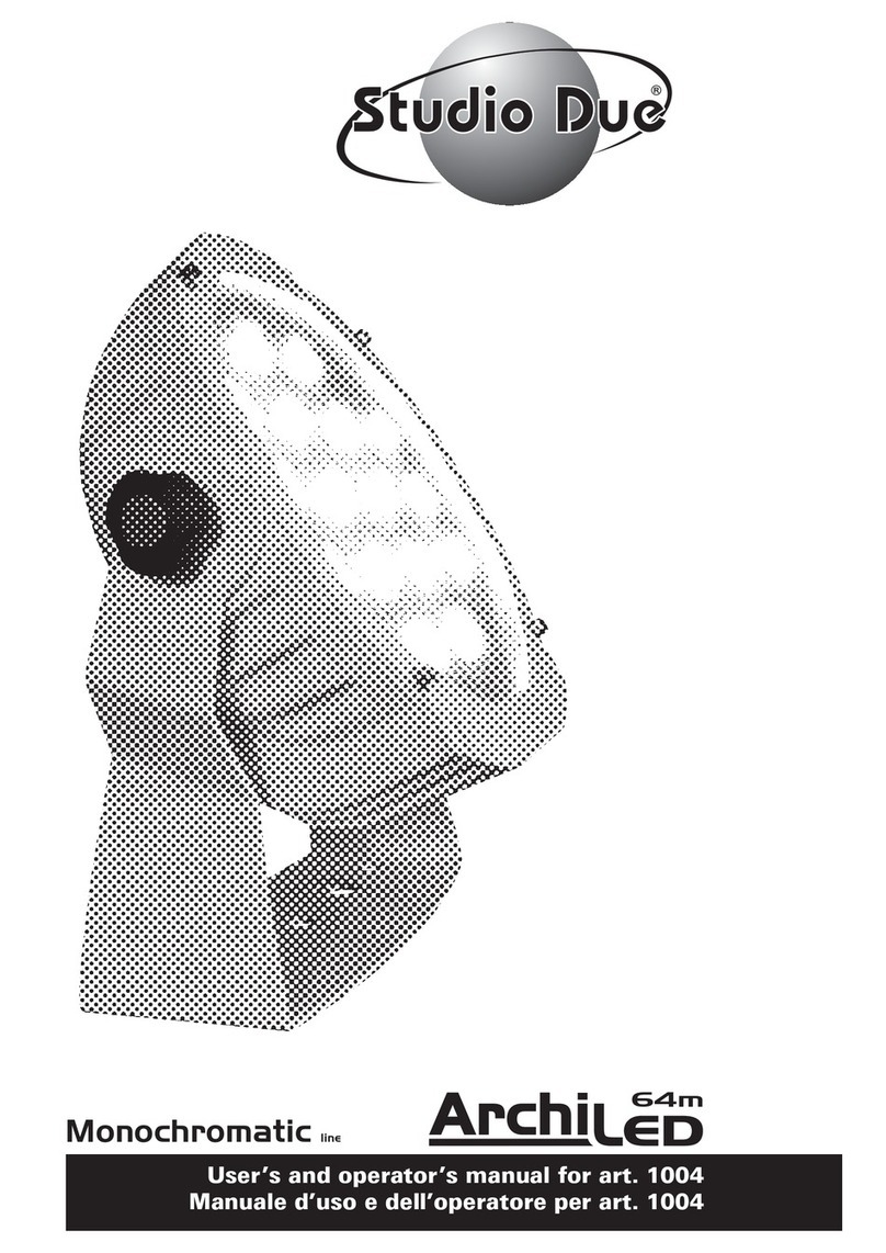 STUDIODUE Monochromatic ArchiLED User manual