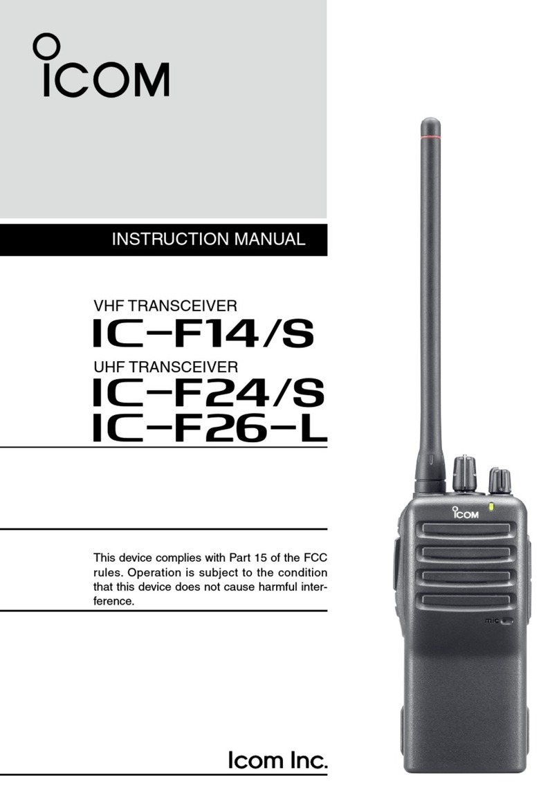 Icom IC-F14/S User manual