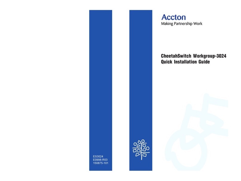 Accton Technology CheetahSwitch Workgroup-3024 Quick installation guide