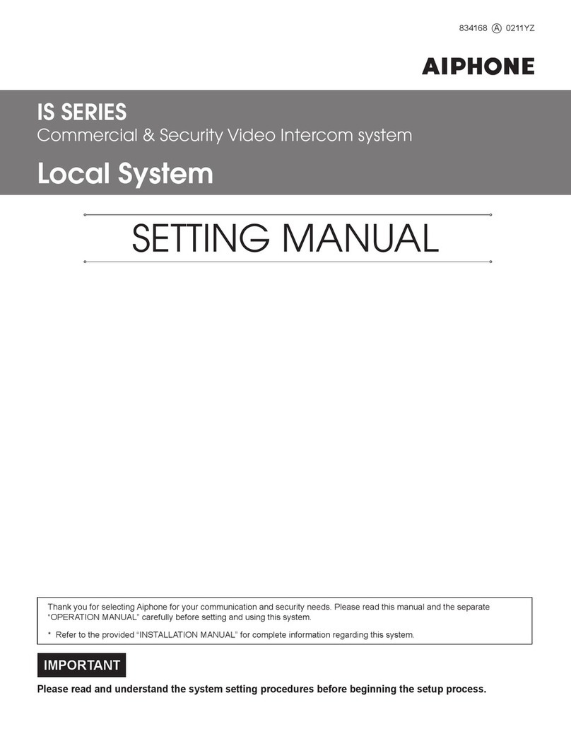 Aiphone IS SERIES Manual