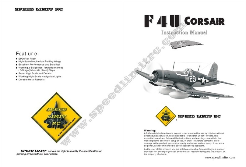 Speed Limit F4U Corsair instruction manual