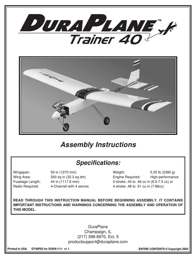 DuraPlane Trainer 40 Assembly instructions DuraPlane Trainer 40 Assembly instructions
