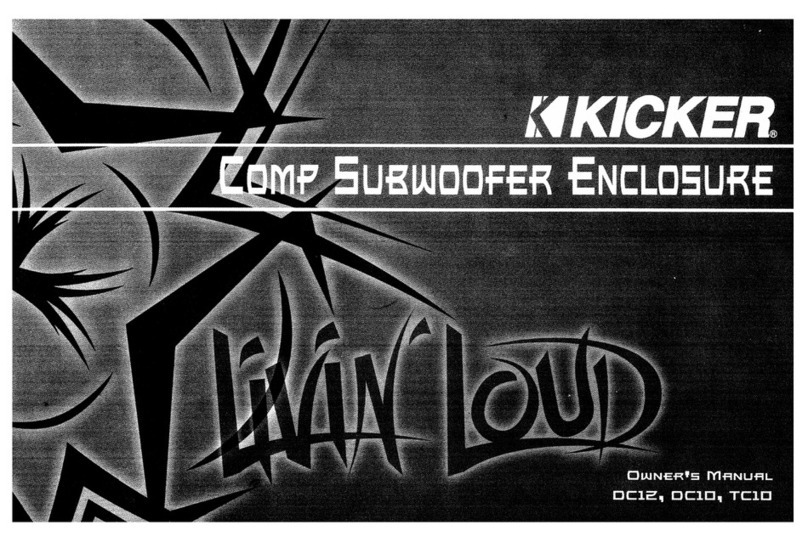 Kicker Comp DC12 User manual