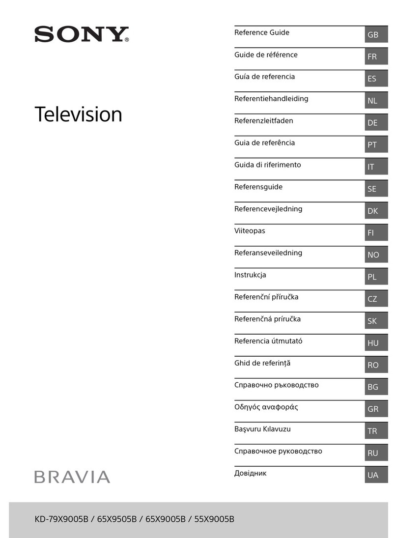Sony KD-79X9005B reference guide