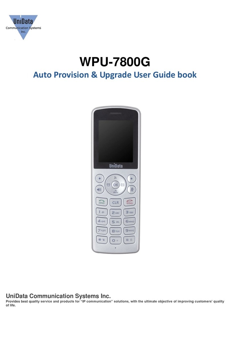 UniData Communication Systems WPU-7800G User manual