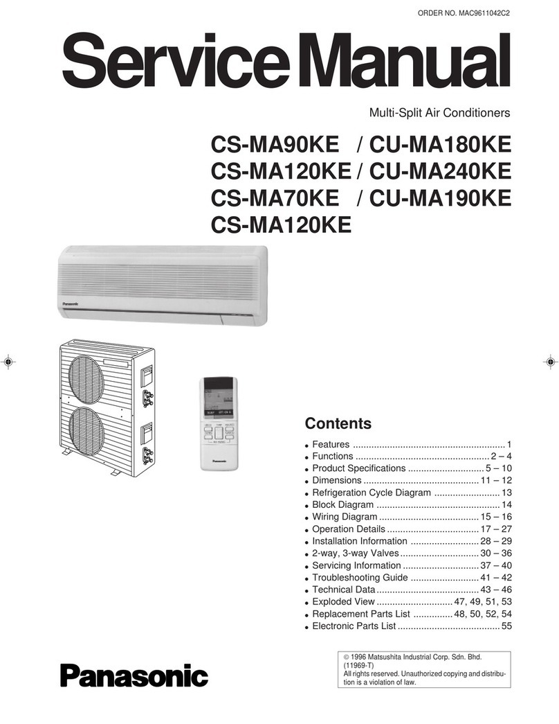 Panasonic CS-MA90KE User manual