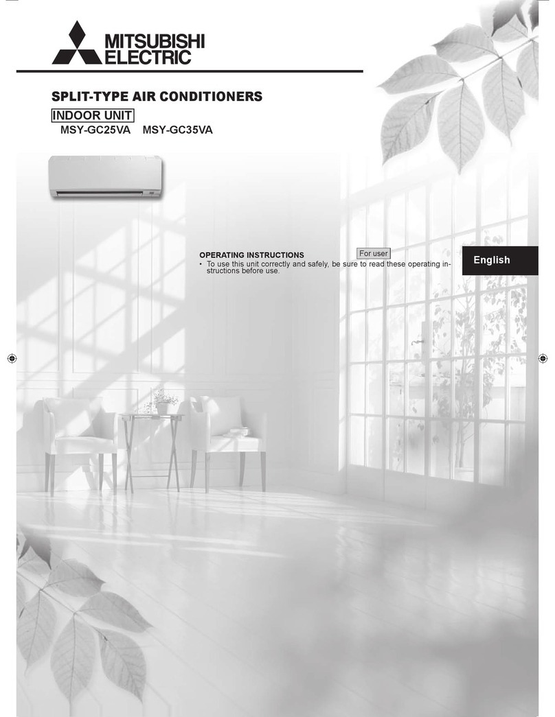 Mitsubishi Electric MSY-GC25VA User manual