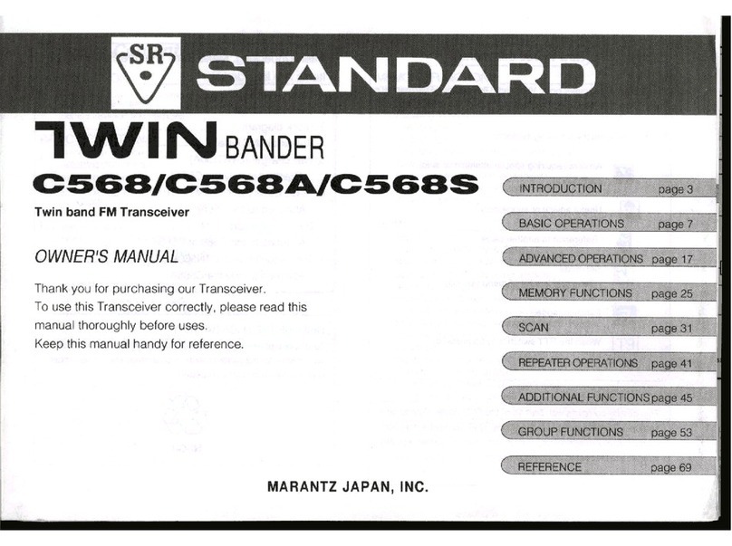 Standard TWIN C568 User manual