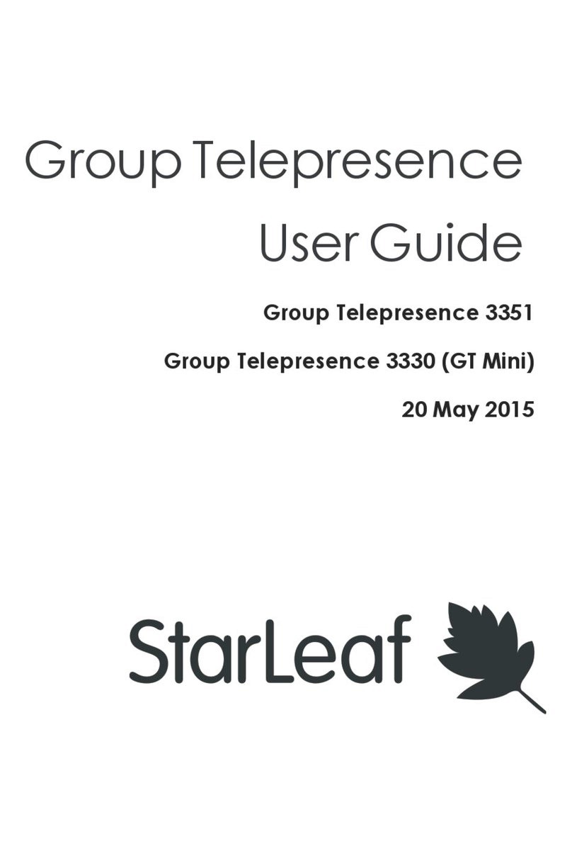StarLeaf Group Telepresence 3351 user guide