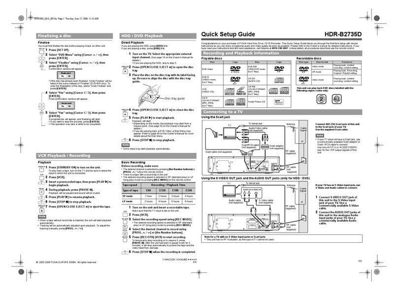 FUNAI HDR-B2735D User manual FUNAI HDR-B2735D User manual