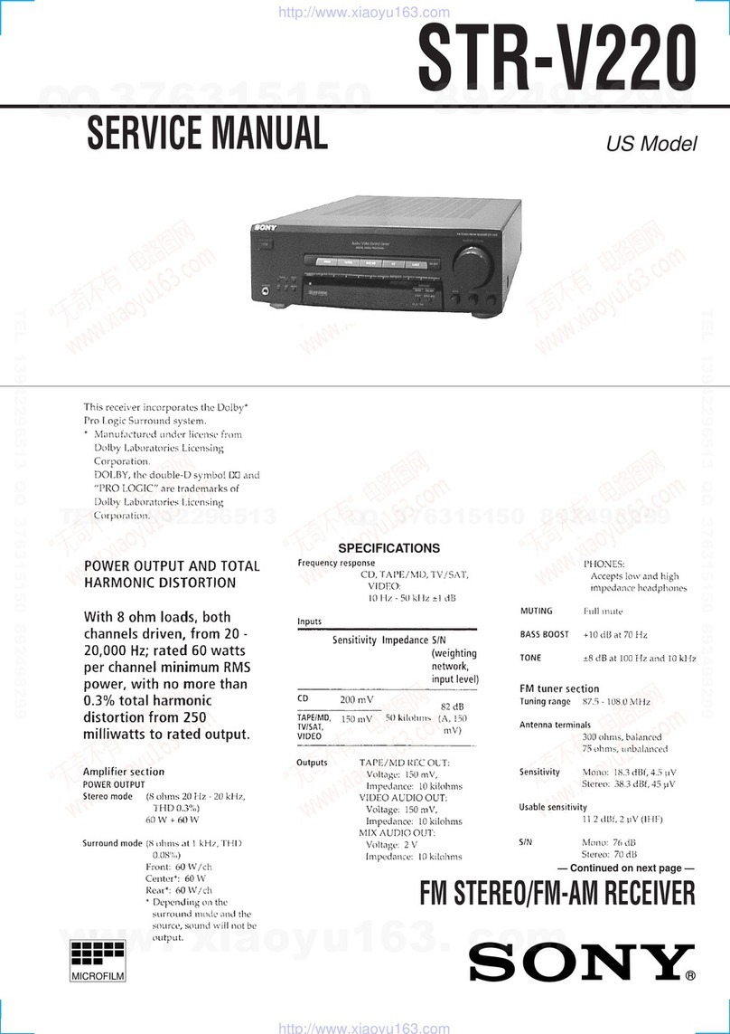 Sony STR-V220 User manual