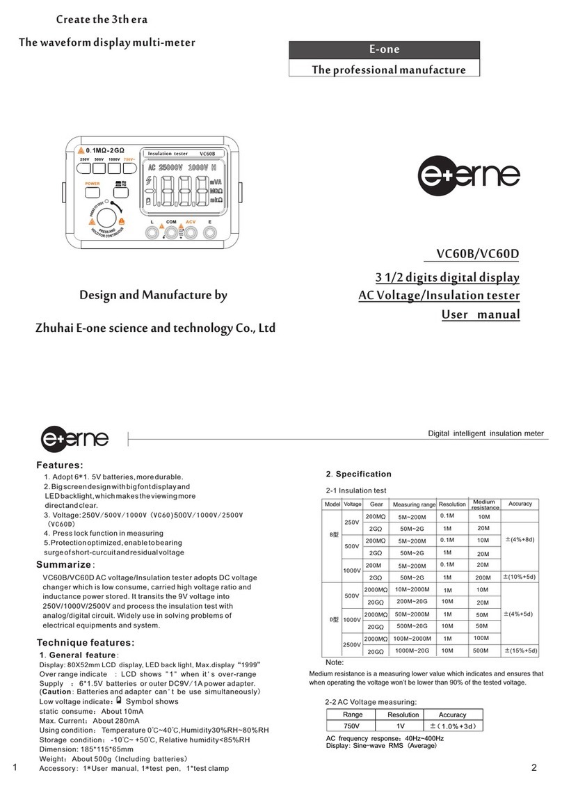 E-one e+erne VC60B user manual