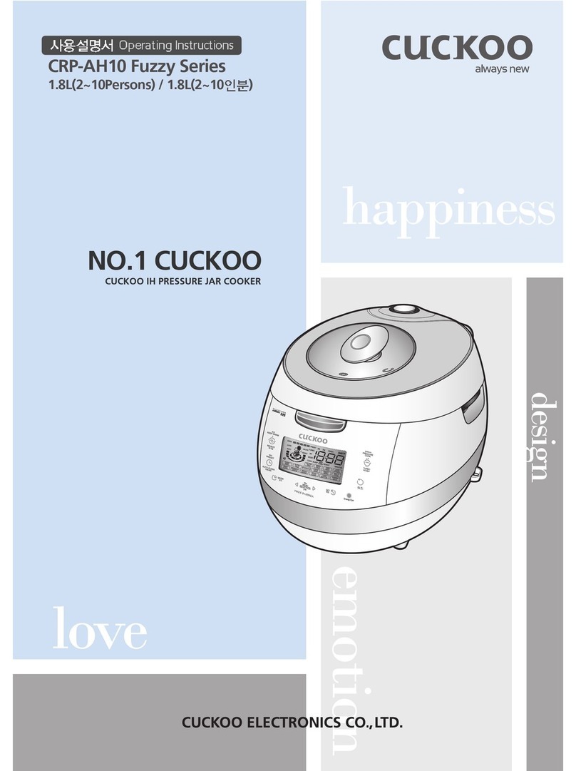 Cuckoo CRP-AH10 Fuzzy Series operating instructions