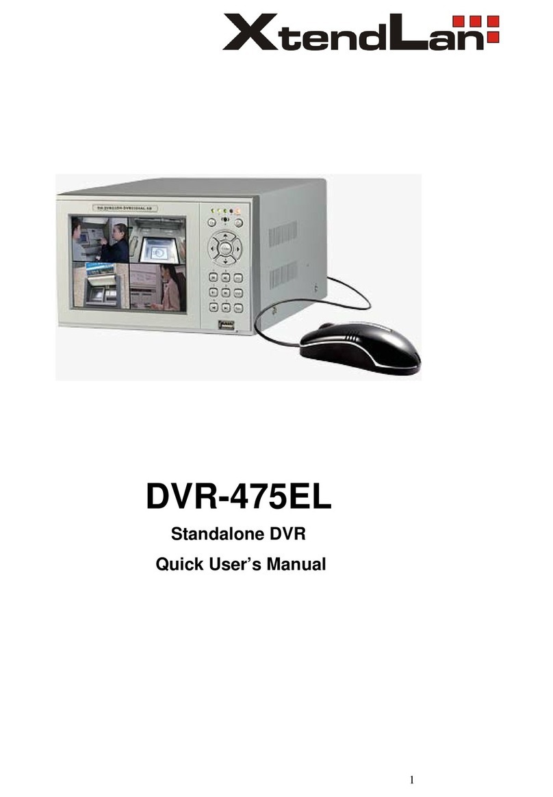 XtendLan DVR-475EL Owner's manual