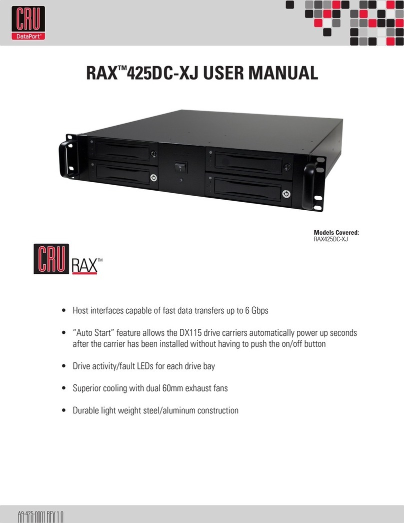 CRU Dataport RAX 425DC-XJ user manual