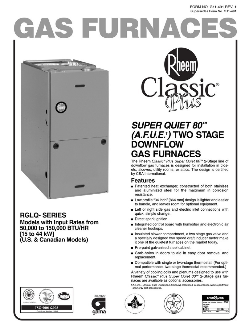Rheem Classic Plus 05EAUER User manual
