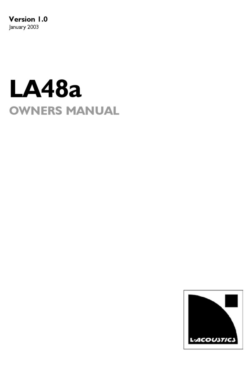 L-Acoustics LA48A user manual L-Acoustics LA48A user manual