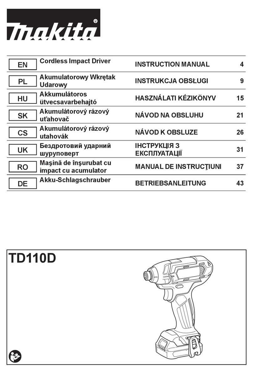 Makita TD110D User manual
