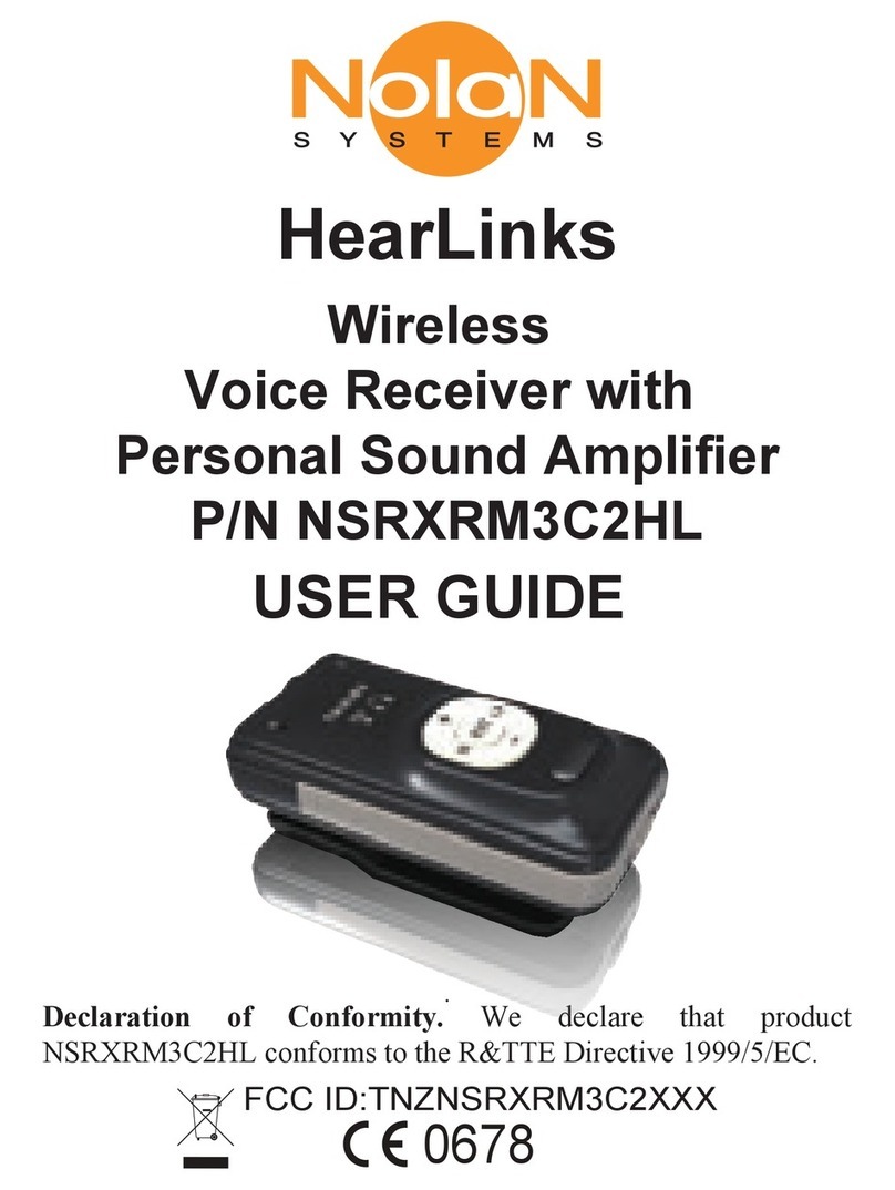 Nolan HearLinks NSRXRM3C2HL User manual